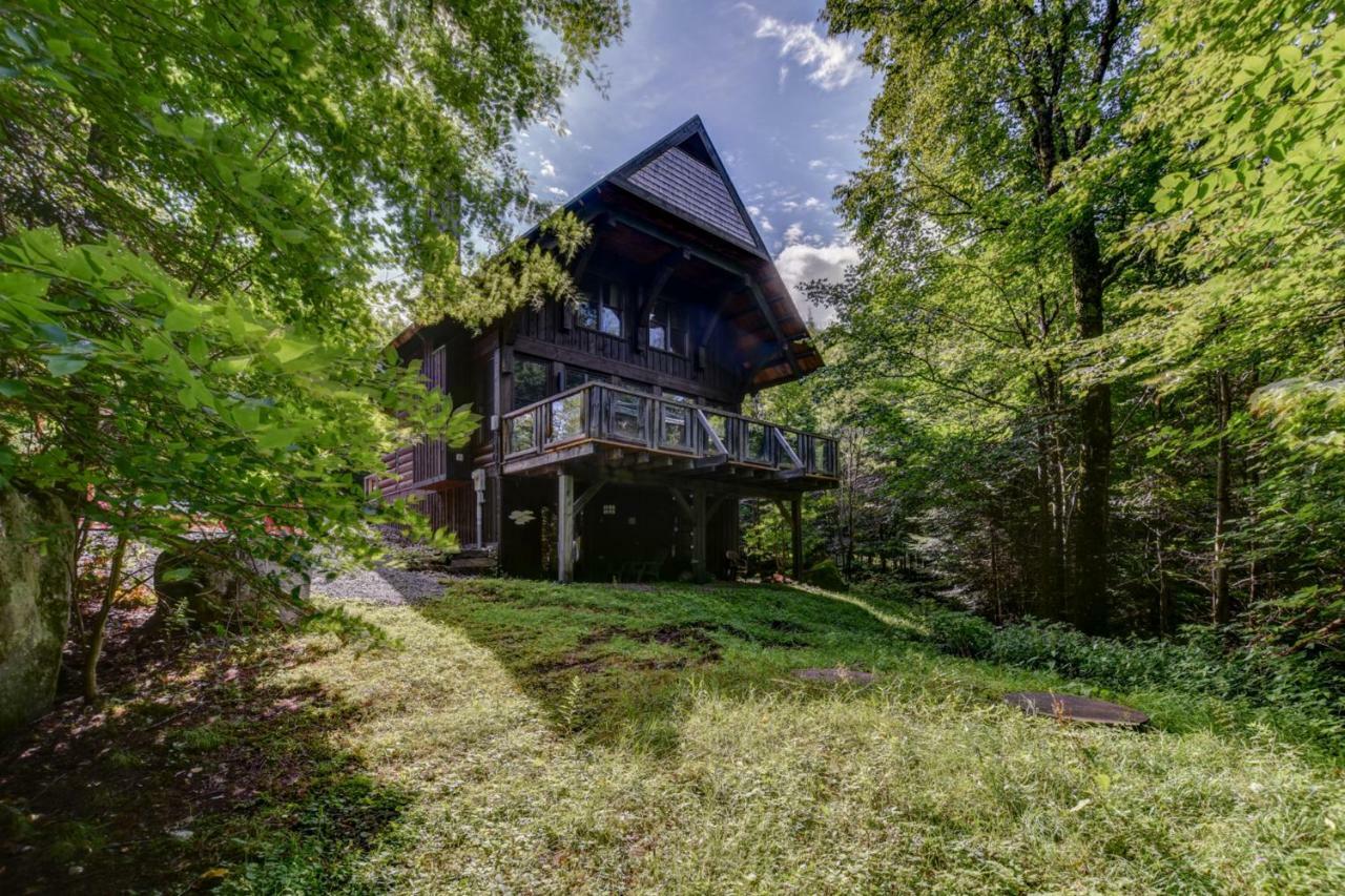 Chic Log Chalet With Hot Tub - Mont-Tremblant North Side By Reserver.Ca ลัค-ซุแปร์ริเออร์ ภายนอก รูปภาพ